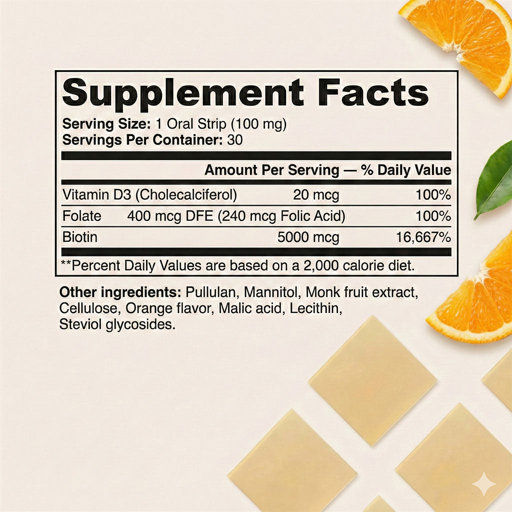 Hair, Skin and Nails Strips